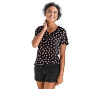 Vivance Dreams Star Print Short Pyjama Set Black