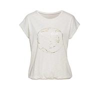 Vivance Foil Print T-Shirt Metallic