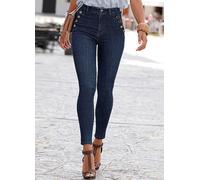 Vivance High Waist Jeggings Dark Blue