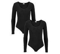 Vivance Pack of 2 Long Sleeve Bodies Black