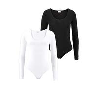 Vivance Pack of 2 Long Sleeve Bodies Black / White