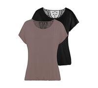 Vivance Pack of 2 Short Sleeve T-Shirts Rose