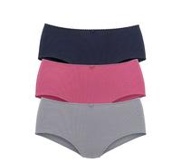 Vivance Pack of 3 Full Briefs Blue / Berry / Navy