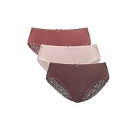 Vivance Pack of 3 Jazz Briefs Rose