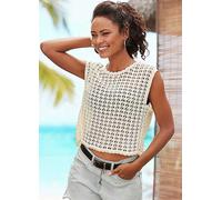 Vivance Summer Knitted Vest White