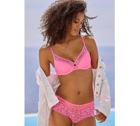 Vivance Underwired Mesh T-Shirt Bra Pink