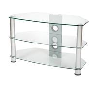 Vivanco 31205 Brisa 1000mm Wide Clear Glass TV Stand