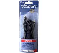 Vivanco 5m Subwoofer Cable RCA Cable 1x RCA Plug Audio Mono LS Cable Sub