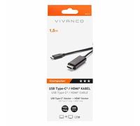Vivanco USB Type C HDMI Connection Cable - Black