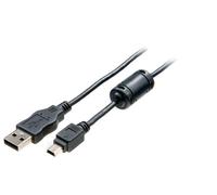 Vivanco CKDC 153 USB 2.0 Connection Cable for Digital Cameras, USB Type A Male to USB Mini B Male (5pin), Ferrite Core, 1.5 m