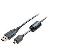 Vivanco CKDC USB 2.0 Cable for Digital Cameras, USB Type A Male to USB Mini B Male (8-Pin) - FERRITE CORE, 1.5 m