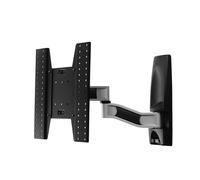 Vivanco 39292 Articulated Swivel Bracket for TV/Monitor/LED Wall Up to 43 inches, Up to 35 kg, Wall Distance up to 360 mm VESA up to 400 x 400 mm