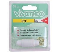 Vivanco Koaxial-Verbinder Antenna Cable Sat TV DVB-T2 DVB-S2 Coax Fitting