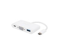 Vivanco L-Adapter 3 in 1 VGA/USB A/USB C - USB Type C 0.10