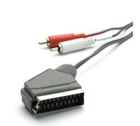 Vivanco Scart Cable Scart - 2X Cinch Plug Audio Cable For TV HiFi Amplifier