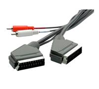 Vivanco Scart cable with Cinch cable audio branching TV HiFi system amplifier