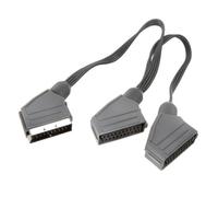 Vivanco SCART Cable Y Adapter In/Out Distributor Splitter 1x Plug 2x Socket
