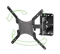 Vivanco Tilt & Swing Tv Wall Bracket Up To 55" - Full Motion Wall Mount With Swivel - Tilt & Cable Management - Heavy Duty Steel