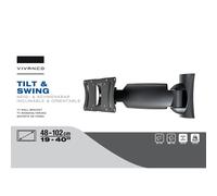 Vivanco Tilt & Swing TV Wall Mount Bracket Small Up To 40"