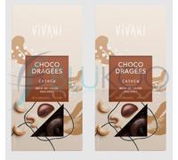 Vivani Choco Dragees Cashew - 75g (Pack of 2)