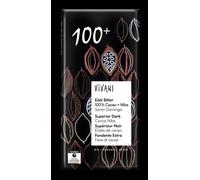 Vivani Dark 100+ Chocolate with Cocoa Nibs Vegan Organic 80g - 4 Pack