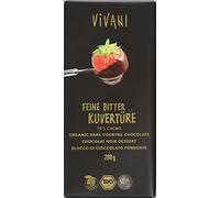 Vivani Dark Cooking Chocolate 200 g (Pack of 10)