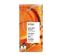 Vivani Dark Orange Chocolate 70% Vegan Organic 100g - 4 Pack
