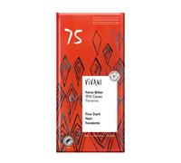 Vivani Dark 75 Percent Chocolate 80 g (Pack of 10)