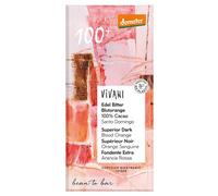 Vivani Organic 100% Dark Chocolate with Blood Orange - 90g