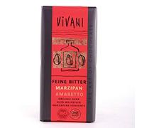 Vivani Organic Chocolate Dark Marzipan Amaretto (10 x 100G)