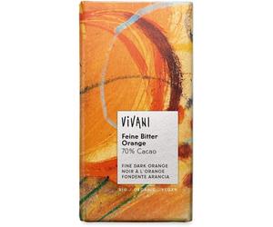 Vivani Organic Fine Dark Orange 70% Cacao 80g-10 Pack