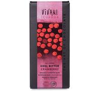 Vivani Organic Superior Dark Cranberry 70% Cocoa Ecuador Caribe 100g (Pack of 10)