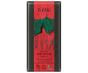 Vivani Superior Dark Chilli Chocolate Bar