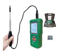 VIVANTECH Professional-Grade Hot Wire Anemometer with Backlit LCD - Accurate Air Flow Meter for HVAC, Ducts, and Ventilation Systems, Wind Speed Meter Measures CFM/CMM, Temperature (℃/℉)