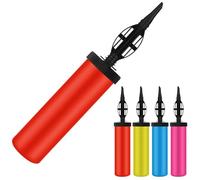 Vivantia 4 Pack Multicolor Hand Balloon Pump, Easy-Use, Leak-Proof Inflator for Latex Foil Balloons, Vibrant, Durable & Party-Ready