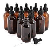 Vivaplex 12, Amber, 2 Oz Glass Bottles, With Glass Eye Droppers