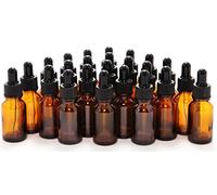 Vivaplex, 24, Amber, 15 ml (1/2 oz) Glass Bottles, with Glass Eye Droppers