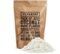 Vivarini Coconut Flakes 1000g - Natural Fit Snack, Unsweetened Coconut Chips