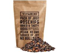 Vivarini Rosehip 1kg | Delicate taste | Fit snack | Addition to tea, yerba mate, dishes and desserts | Valuable source of nutrients | Dried rosehips 1000g