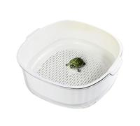 Vivarium Turtle tank double-layer turtle toilet separated household desktop Turtle Tank