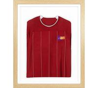 Vivarti DIY Infant Standard Sports Shirt Display Frame - 40 x 50cm - Oak With White Inner Frame and Backing Card for Football, Rugby, Band T-Shirt Shadow Box