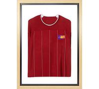 Vivarti DIY Junior Standard Sports Shirt Display Frame - Football, Rugby, Band T-Shirt Shadow Box - 50 x 70cm - Oak, Black Inner Frame, White Backing Card