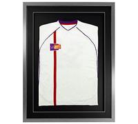 Vivarti DIY Sports Shirt Display Silver Frame (Adult, 60 x 80cm - Silver Frame, Black Mount, Black Backing Card)