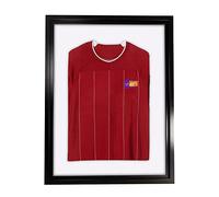 Vivarti Standard Adult Sports Shirt Frame - Black Frame with Black Inner & White Backing Card - Display Case for Football, Rugby & Memorabilia Shirts