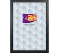 Vivarti Thin Black Ash Picture Frame 35 x 50cm - 35 x 50cm Frame - Photo Frame - 35x50 Frame Black with Clear Styrene Sheet & Wall Mounted Hook - 35 x 50cm