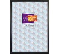 Vivarti Thin Black Ash Picture Frame A2 Size 59.4 x 42 cm - A2 Frame - Photo Frame - 42x59.4 Frame Black with Clear Styrene Sheet & Wall Mounted Hook - 42 x 59.4cm