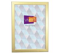 Vivarti Thin Gold Finish Picture Photo Frame 24 x 30 cm - 24 x 30cm Frame - Photo Frame - 24x30 Frame Gold with Clear Styrene Sheet & Wall Mounted Hook - 30 x 24cm