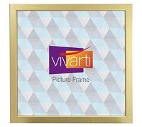 Vivarti Thin Gold Finish Picture Photo Frame 30 x 30 cm - 30 x 30cm Frame - Photo Frame - 30x30 Frame Gold with Clear Styrene Sheet & Wall Mounted Hook - 30 x 30cm