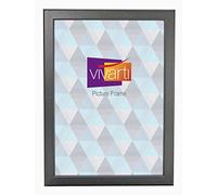 Vivarti Thin Matt Black Picture Frame (20 x 30 cm) Portrait or Landscape Photo Frame with Clear Styrene Sheet & Wall Mounted Hook for Photos, Pictures, Posters, Decor, Certificate Frame