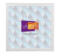 Vivarti Thin Matt White Picture Frame, 30 x 30 cm - 30 x 30 cm Frame - Photo Frame - 30x30 Frame White with Clear Styrene Sheet & Wall Mounted Hook - 30x30cm
